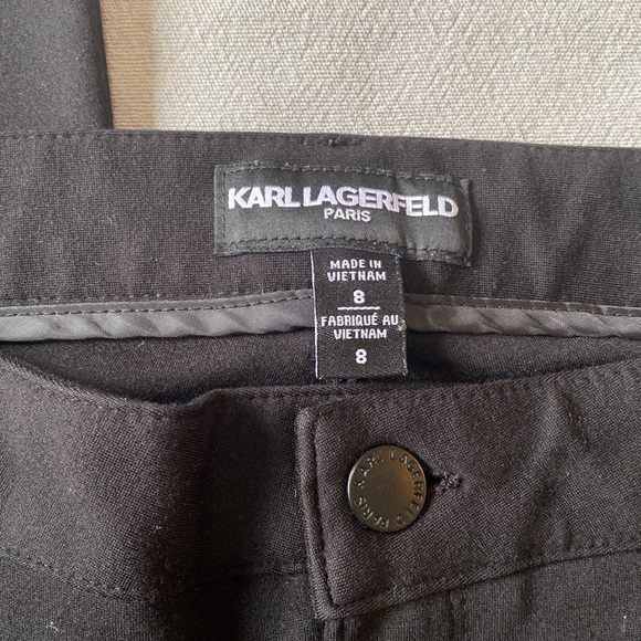 Karl Lagerfeld Black Pant Size 8 - Picture 4 of 11